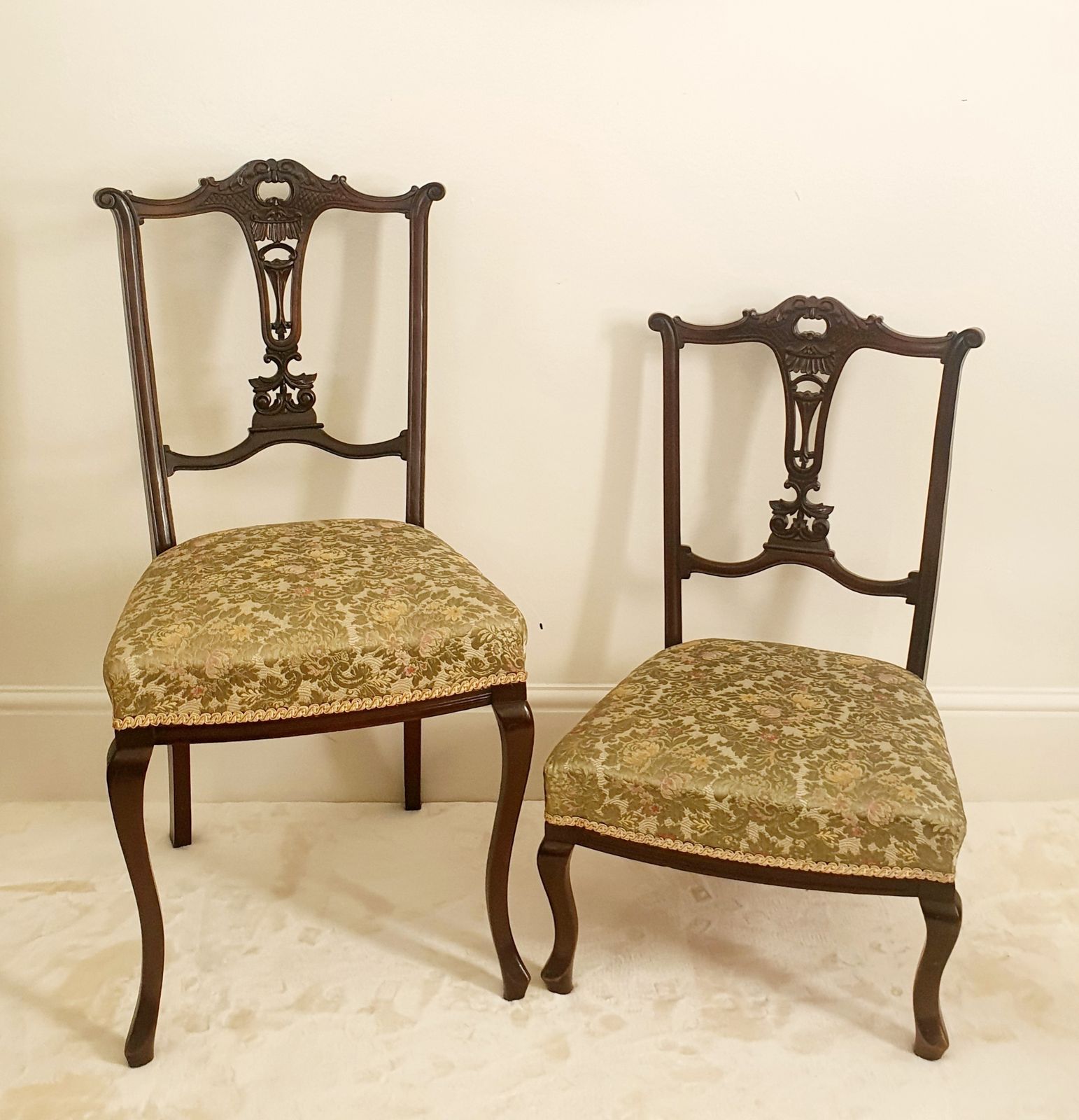 Rare Set 6x Chippendale Style Chairs, 4x Adult 2x Child photo vinterior
