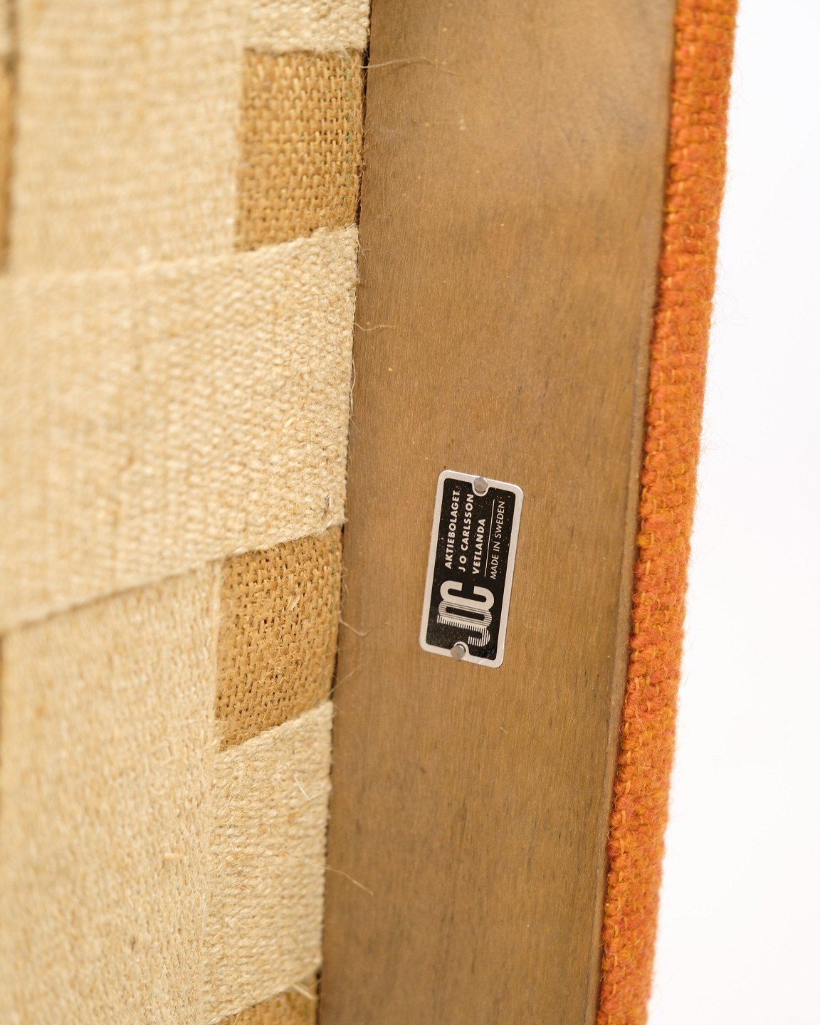 photo furniture Armchair   Oak   Upholstered In Orange Fabric   Karl Erik Ekselius   Joc Vetlanda   Swedish Design   1960s