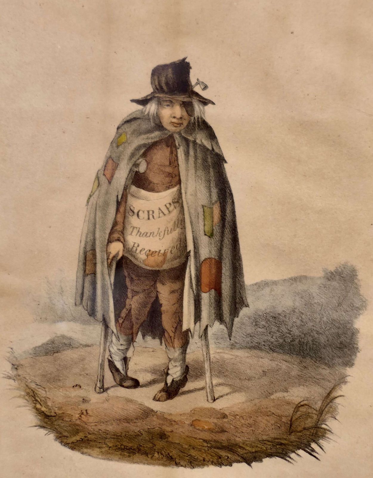 Early 19th Century Print “A Thing Of Shreds And Patches” photo for sale