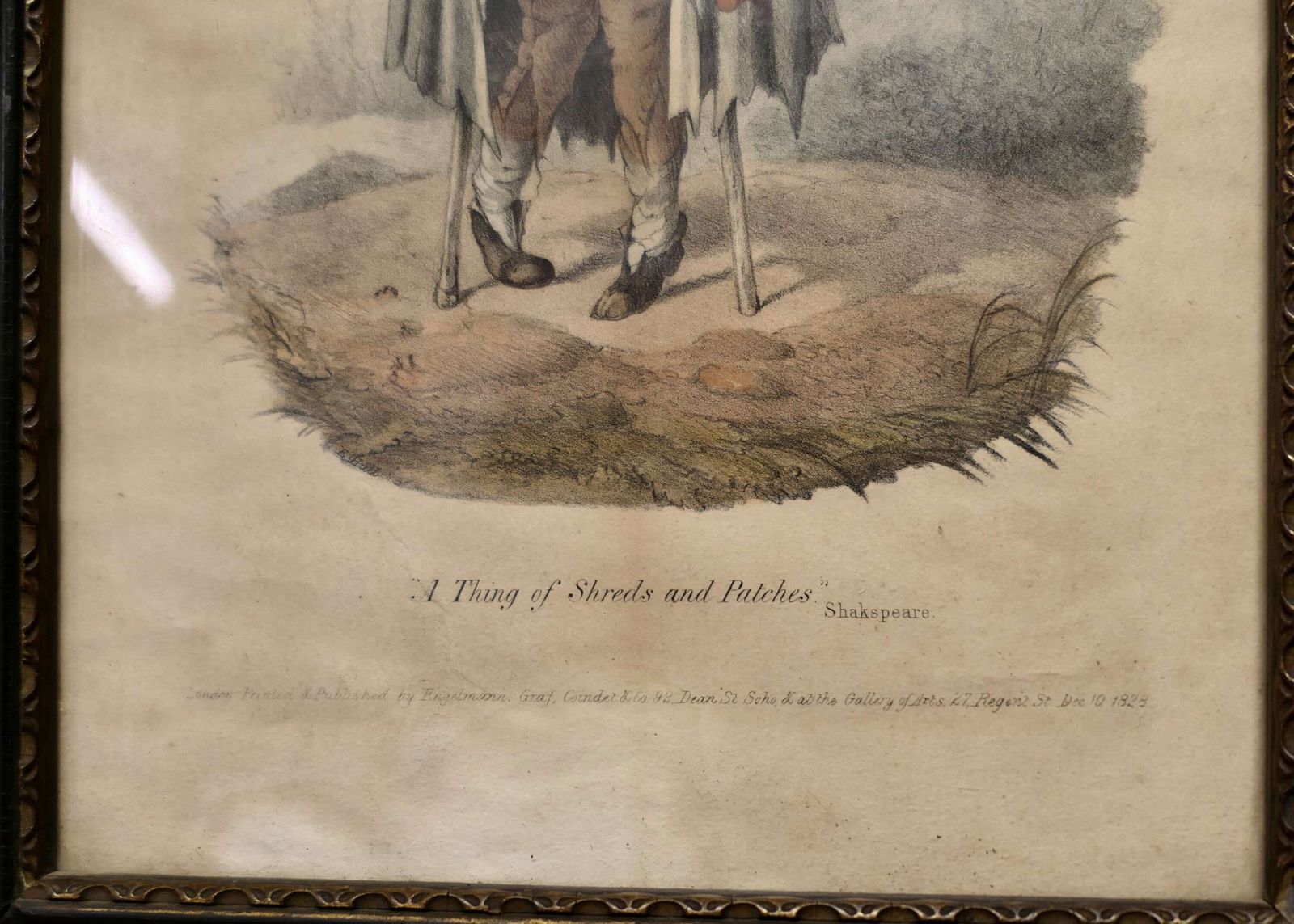 Early 19th Century Print “A Thing Of Shreds And Patches” photo Art