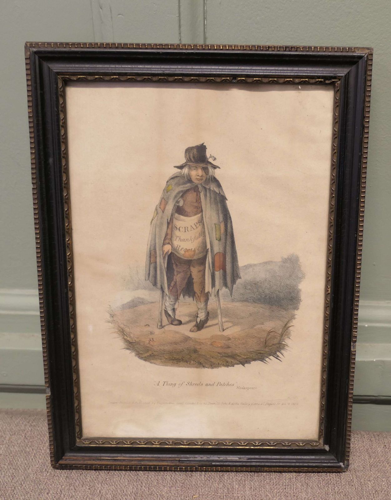 Early 19th Century Print “A Thing Of Shreds And Patches” photo 480.0