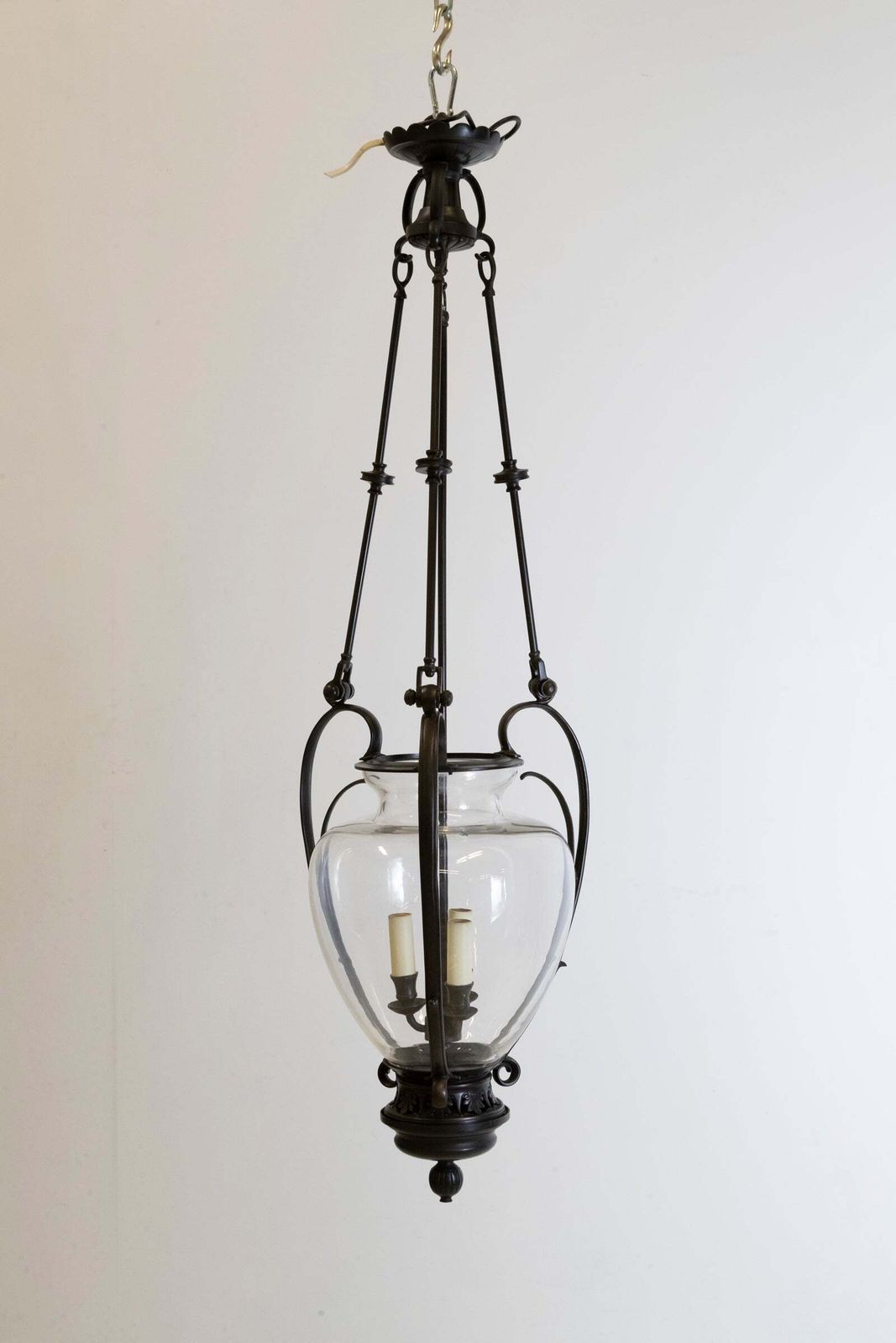 Large Reclaimed Black Pendant Lantern | Charles Edwards photo Lighting