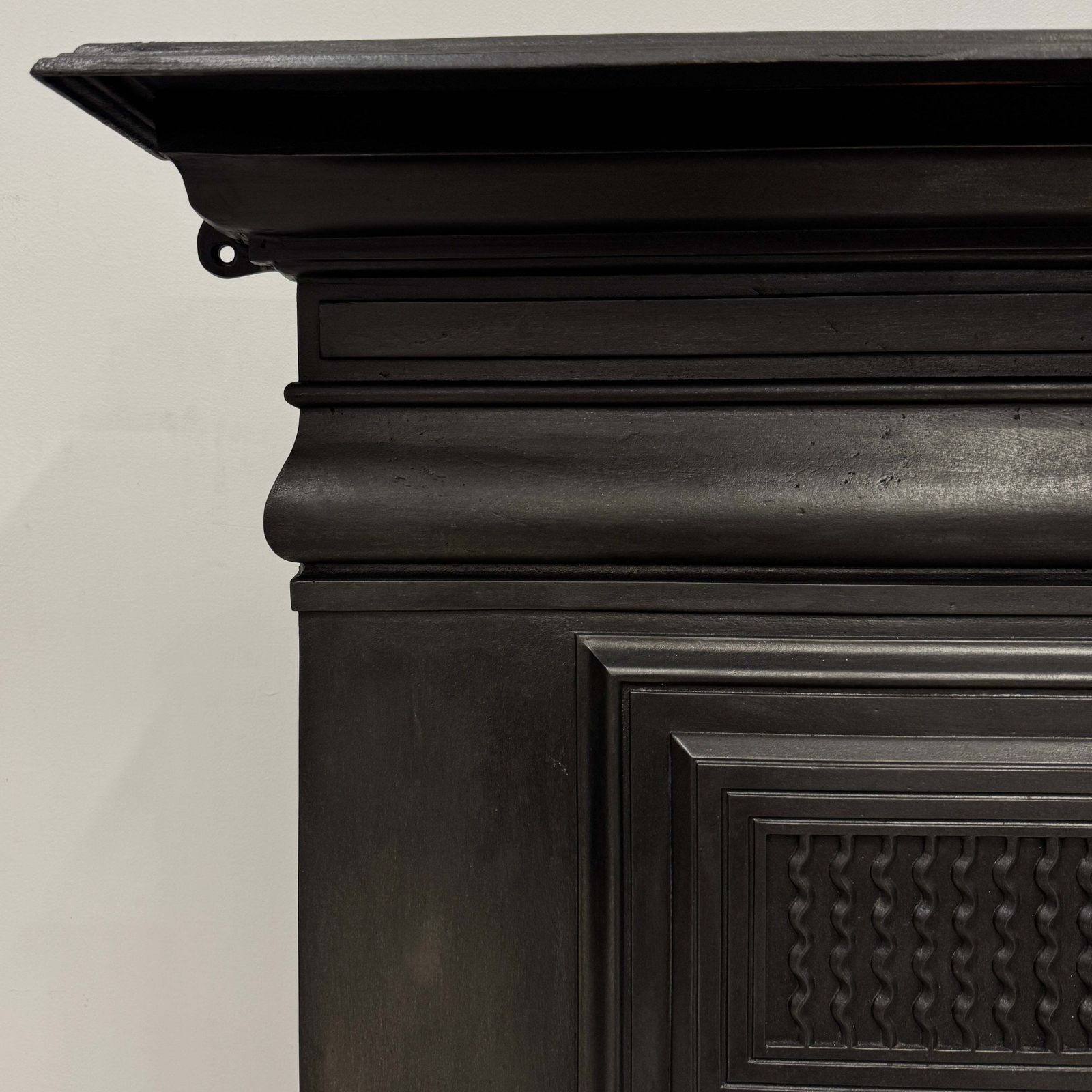 Antique Cast Iron Combination Fireplace photo vintage