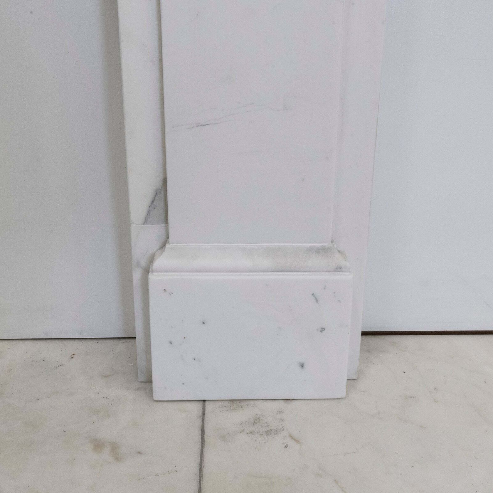 Antique Victorian Marble Surround With Ornate Carved Corbels photo for sale