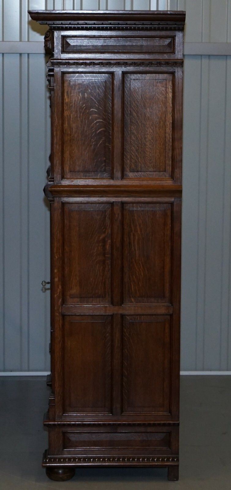 photo for sale Rare Dutch Stunning 1940's Ornately Hand Carved Cupboard Part Large Office Suite