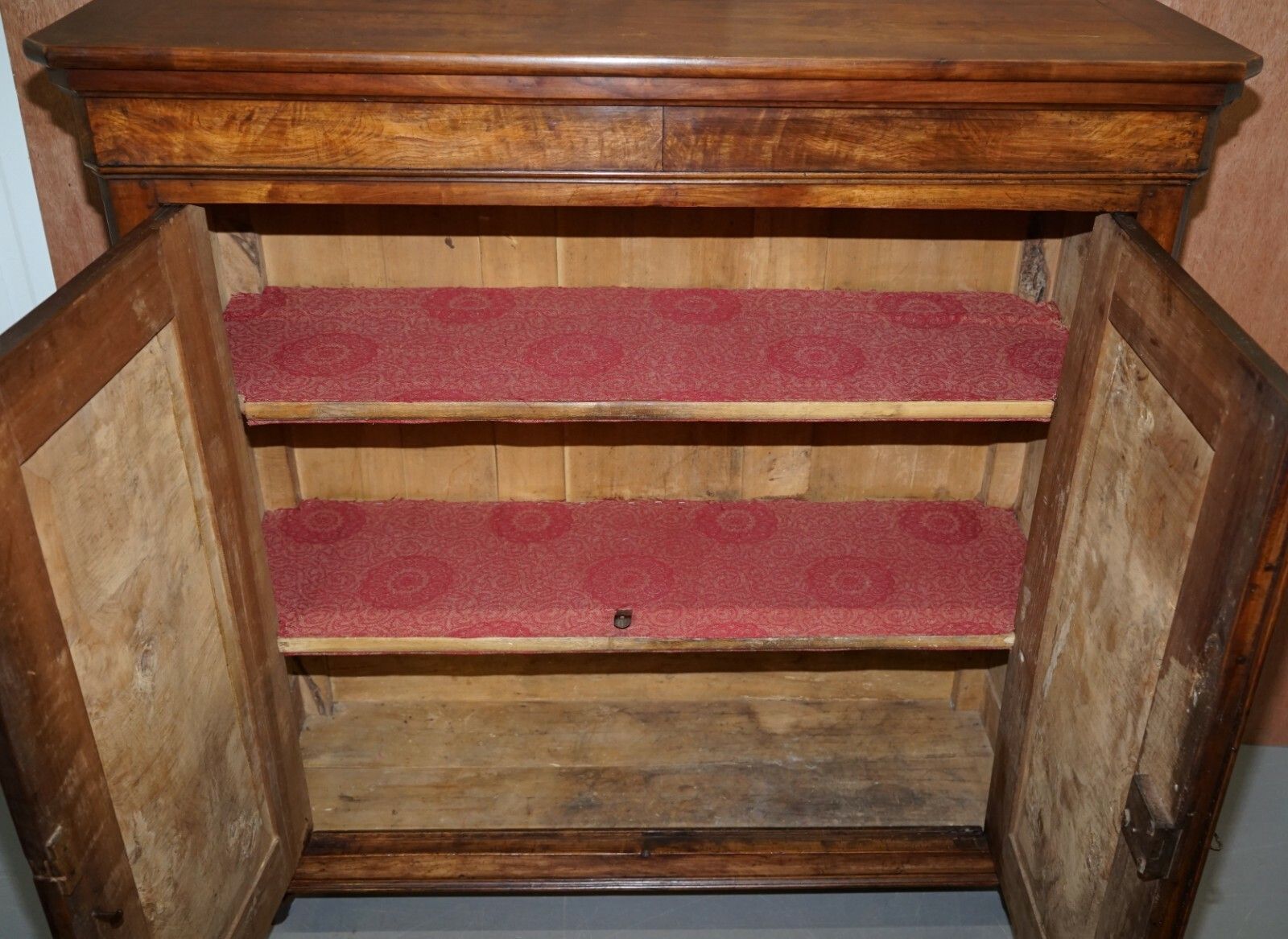 Furniture Sublime Circa 1820 French Fruitwood Kitchen Or Dining Room Antique Pot Cupboard photo