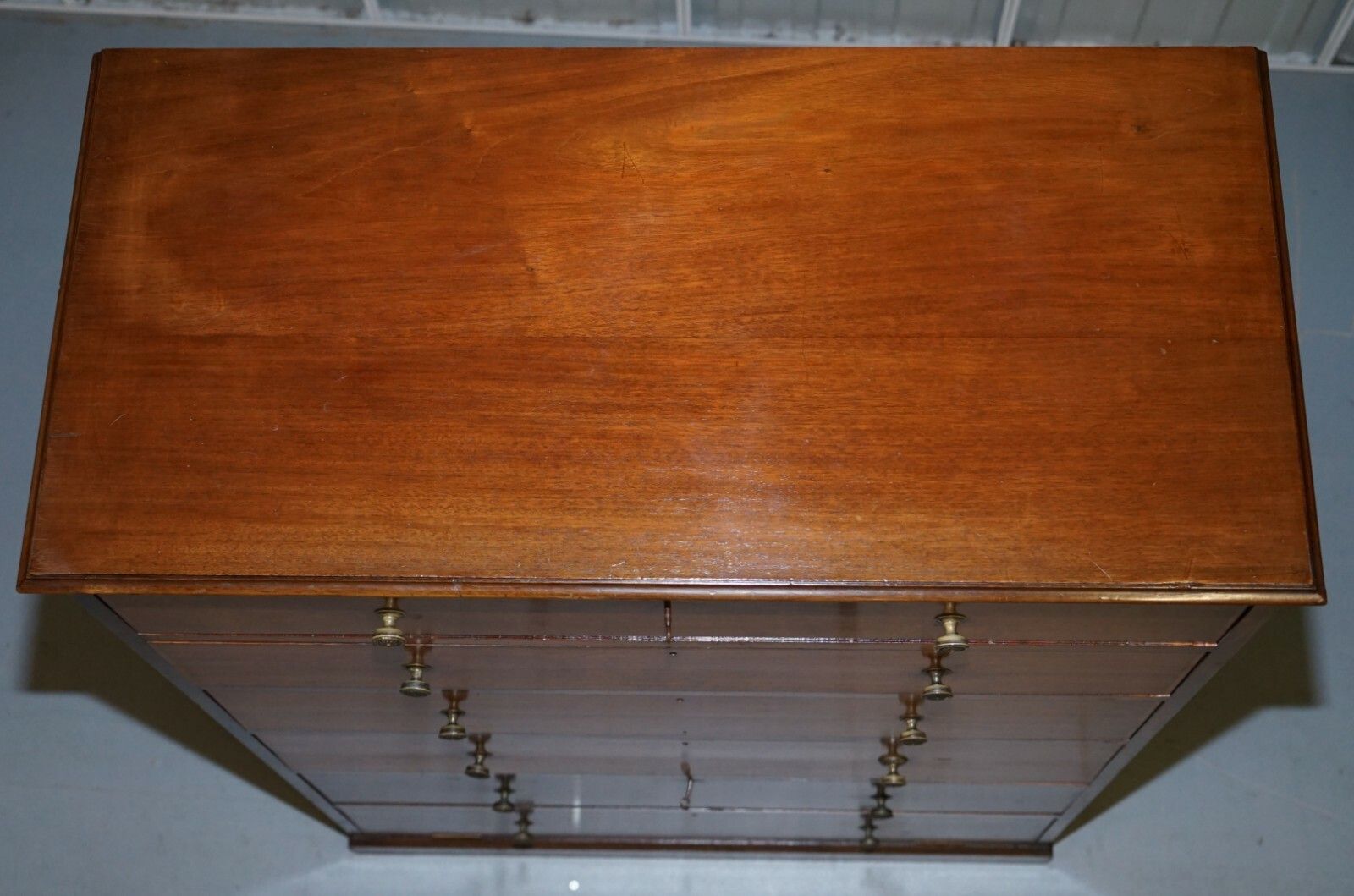 Very Rare Howard & Son's Victorian Chest Of Drawers Hidden Silver Wear Cupboard photo vinterior