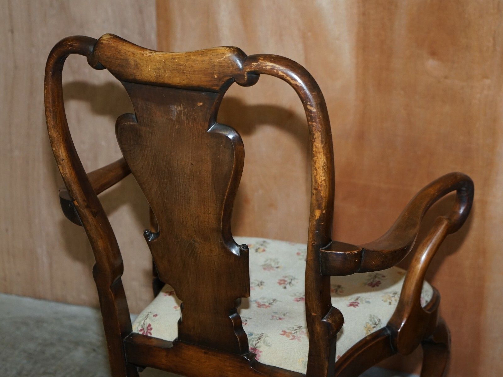 2750.0 Six Victorian 1880 Walnut Shepherds Crook Dining Chairs With Claw & Ball Feet photo