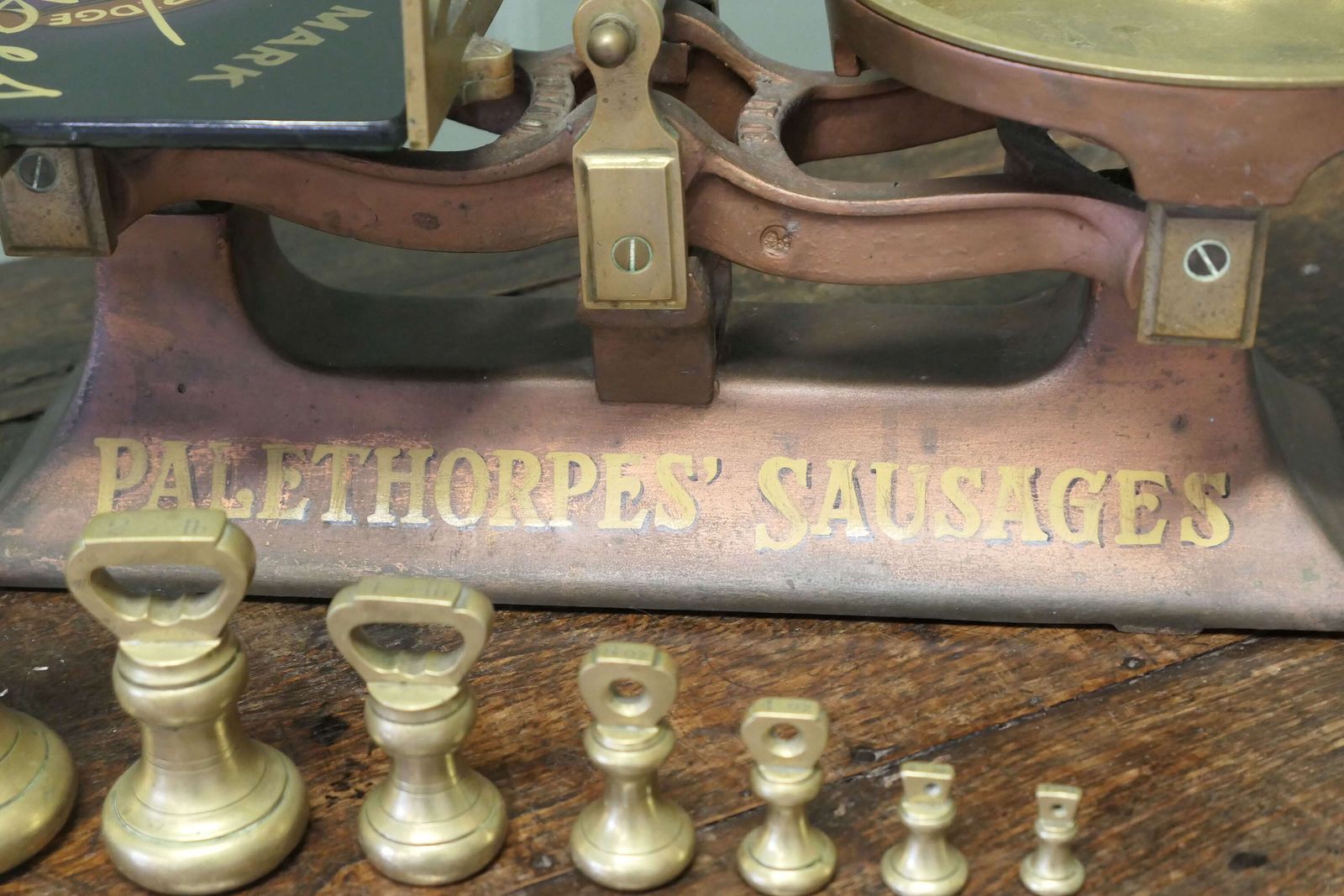 Palethorpes Butcher’s Balance Scales, Advertising Sausages photo Home Decor