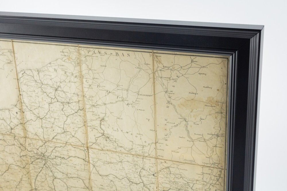 Large 19th Century Map Of France photo vinterior