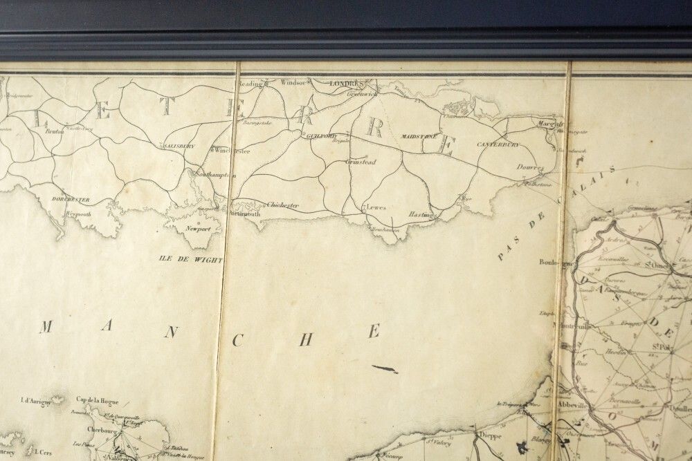 photo furniture Large 19th Century Map Of France
