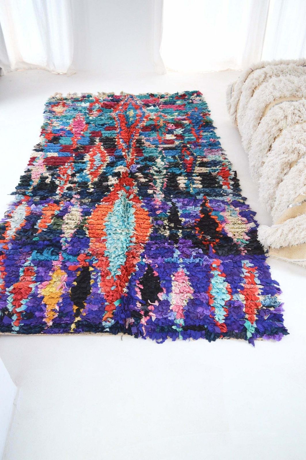 Vintage Boucherouite Rug, Mid 20th Century photo 795.0