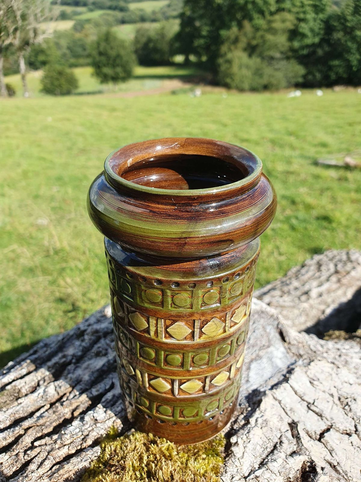 Aldo Londi For Bitossi, Italy. A "Rimini Musk" Ceramic Vase.1960s. photo furniture