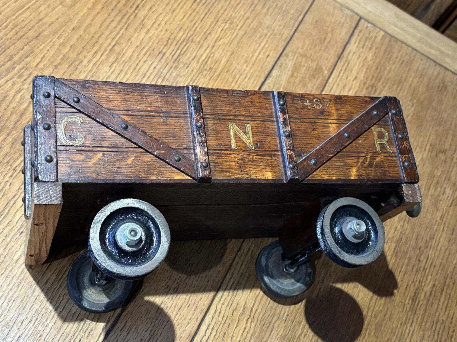 photo for sale Victorian Novelty Railway Coal Truck Trinket Box, Desk Box, Jewellery Box