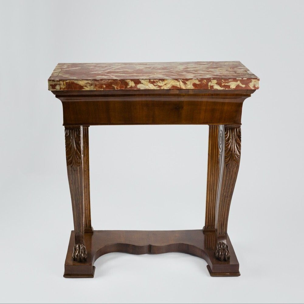Early 19th Century Console With Incarnat Turquin Marble photo furniture