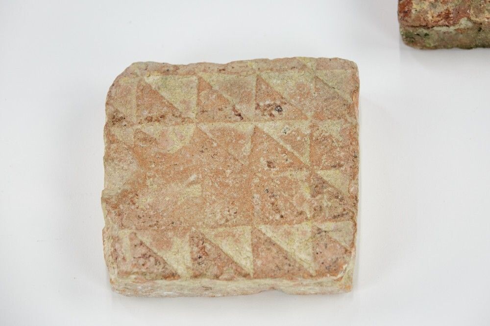 Pair Of Medieval Floor Tiles, 18th Century And Earlier photo Home Fixtures