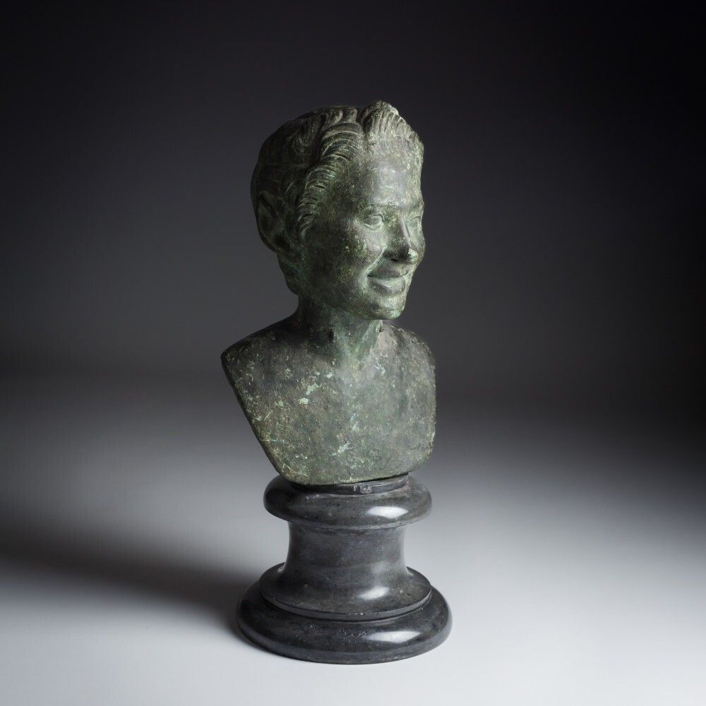 Late 18th Or Early 19th Century Bronze Bust Of A Faun Or Satyr photo buy