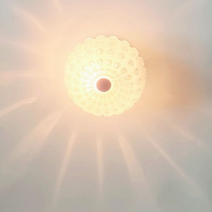 Mid Century Bubble Glass Ceiling Light From Limburg, Germany, 1960s photo Lighting