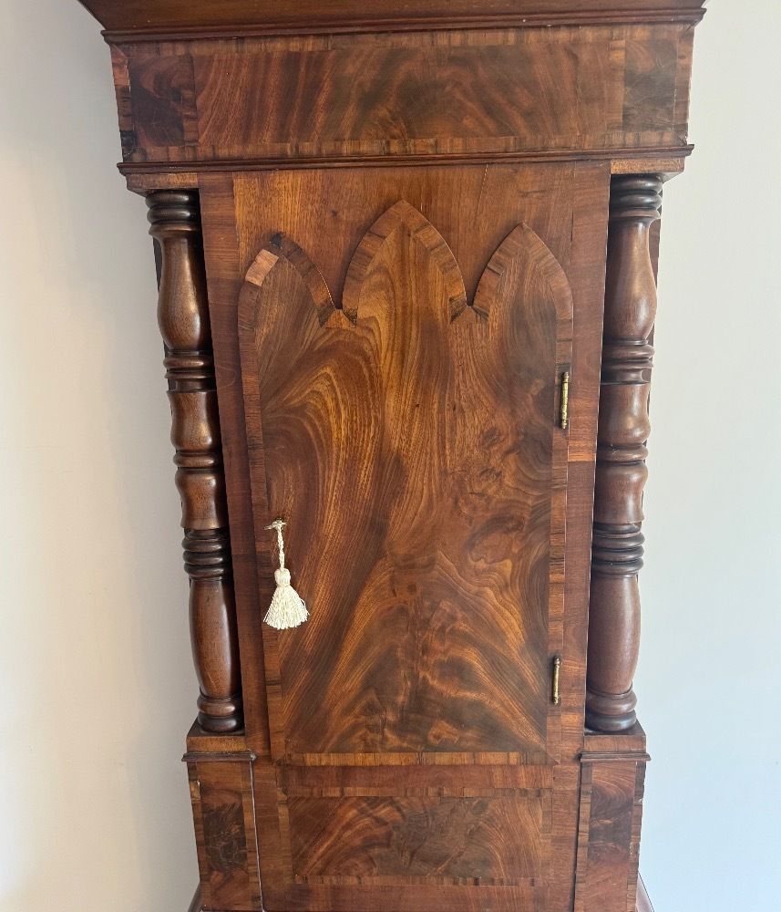 Fine Quality Antique Regency Inlaid Mahogany Long Case Clock photo 3295.0