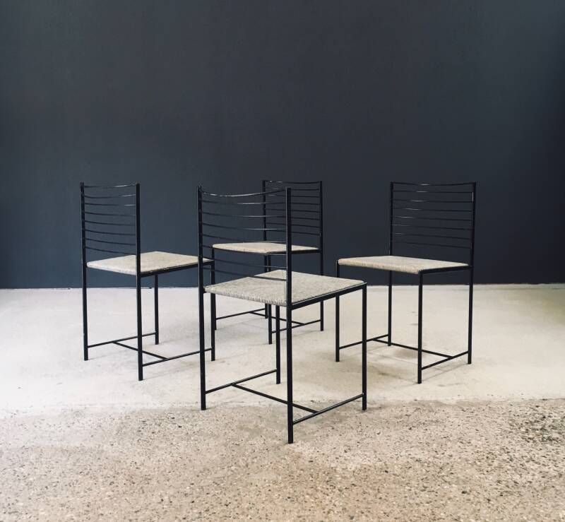 photo furniture Postmodern Design "Alice" Dining Chairs By Cidue, Italy 1980's