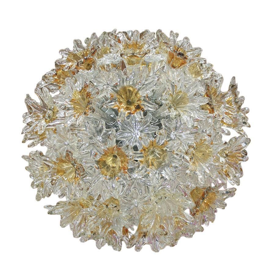 Mid Century Modern Toni Zuccheri Edited By Venini Murano Glass Italian Lamp photo for sale