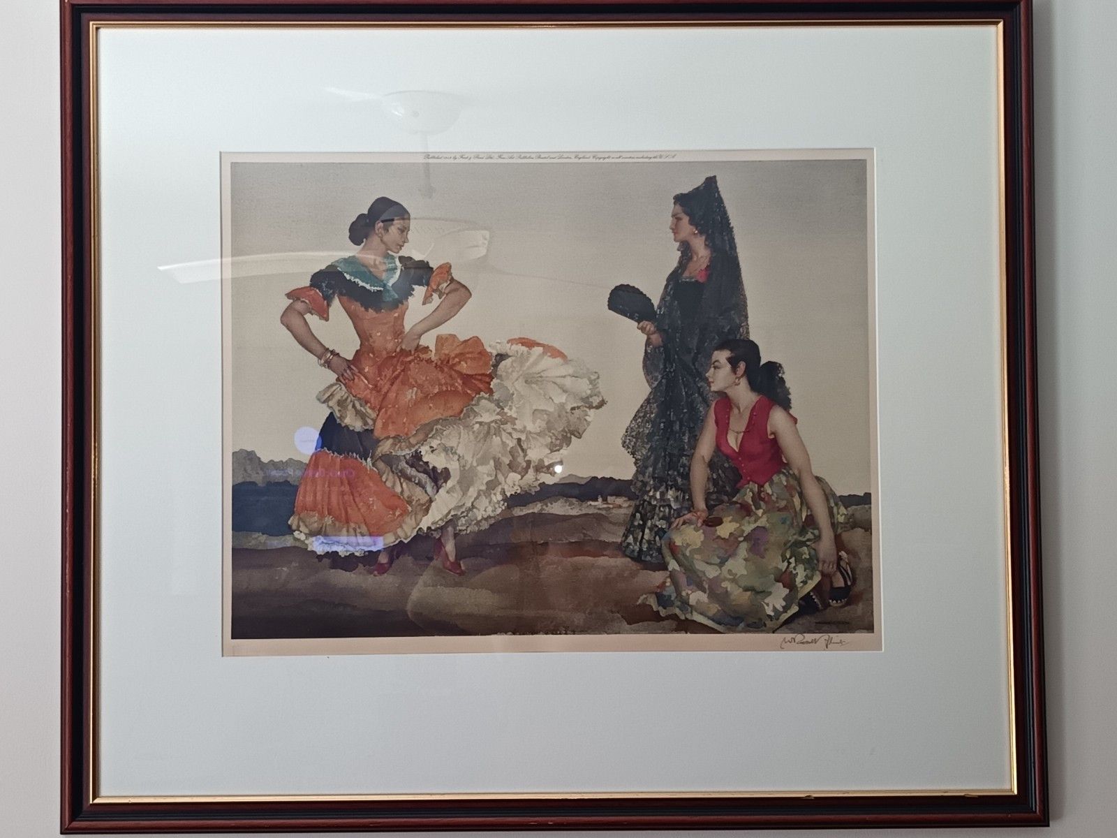 The Dance Of 1000 Flounces By Sir W. R. Flint Limited Edition Signed And Framed photo furniture