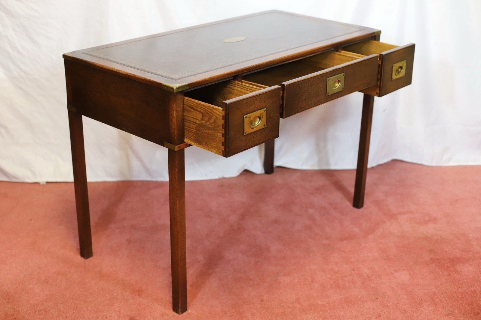 Reprodux Bevan Funnell Lovely Military Campaign Style Writing Desk photo 1843.0