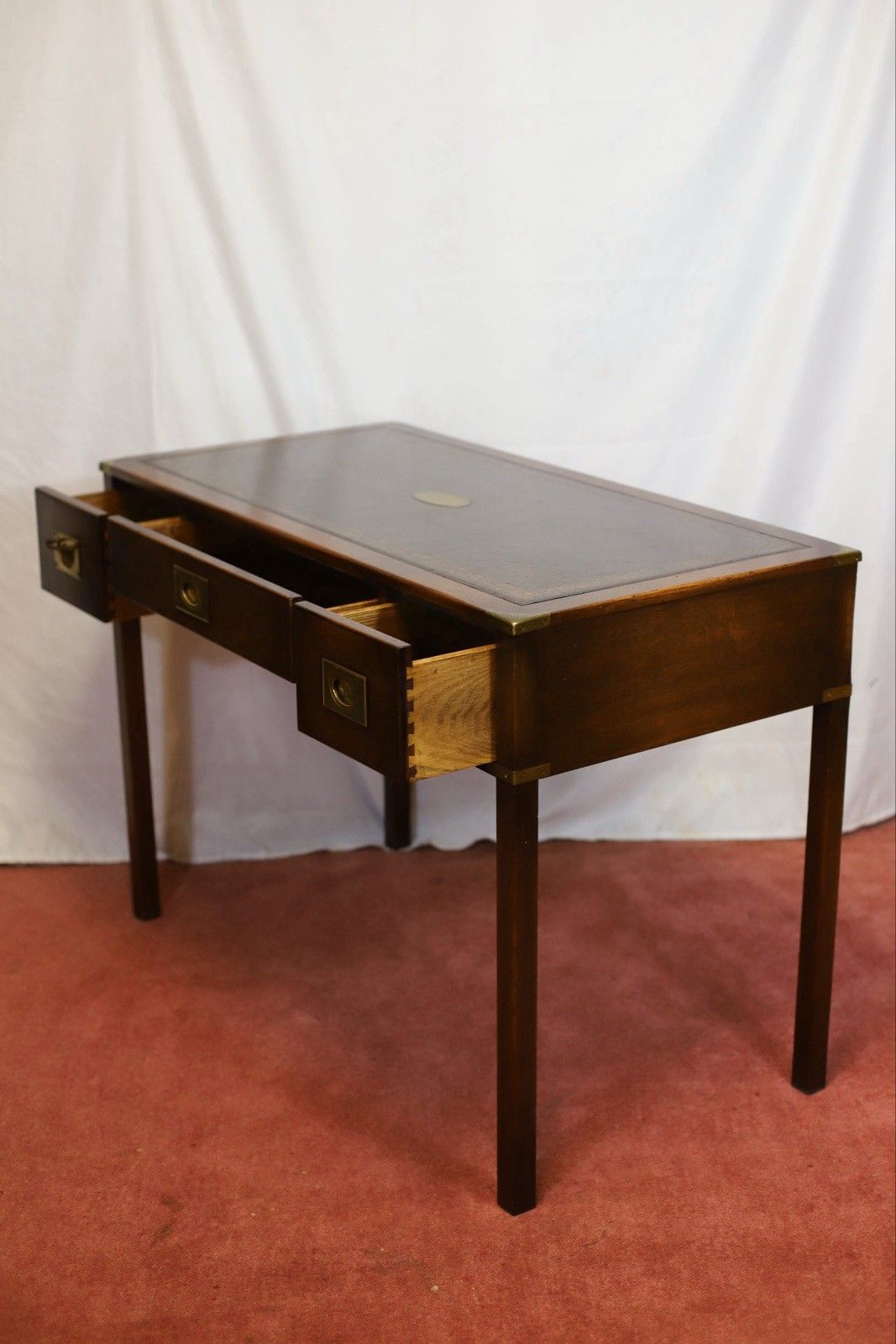 photo for sale Reprodux Bevan Funnell Lovely Military Campaign Style Writing Desk