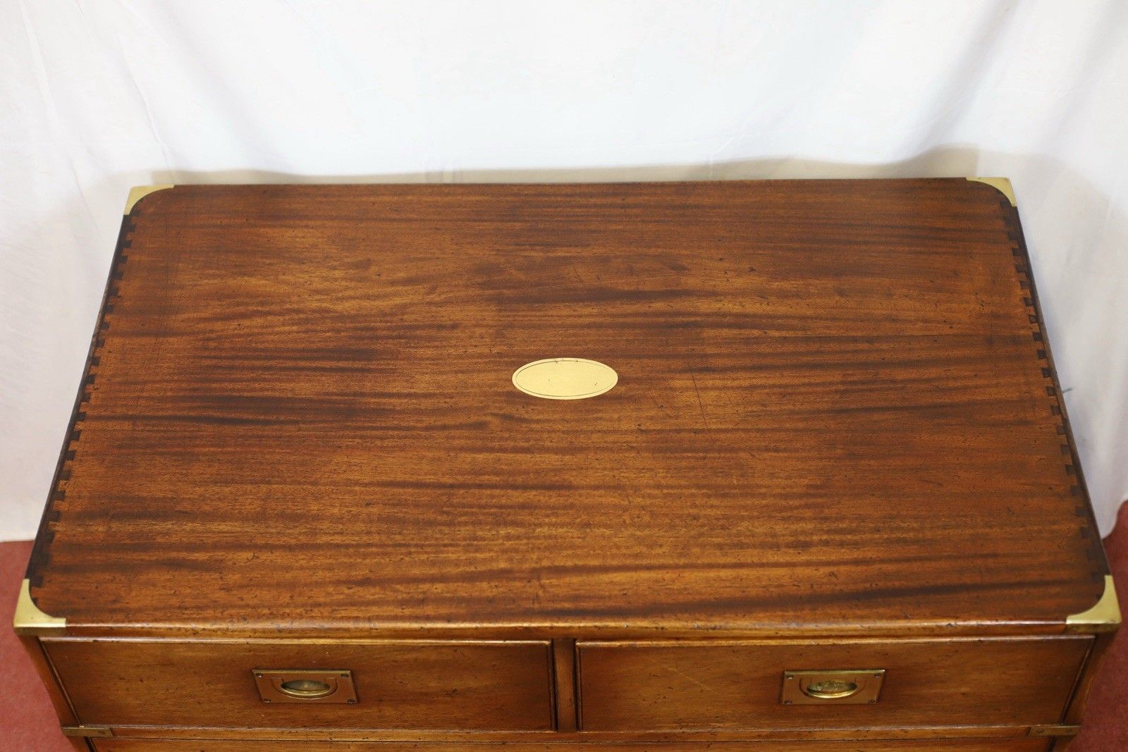 Furniture Reprodux Bevan Funnell Stunning Military Campaign Style Chest Of Drawers photo