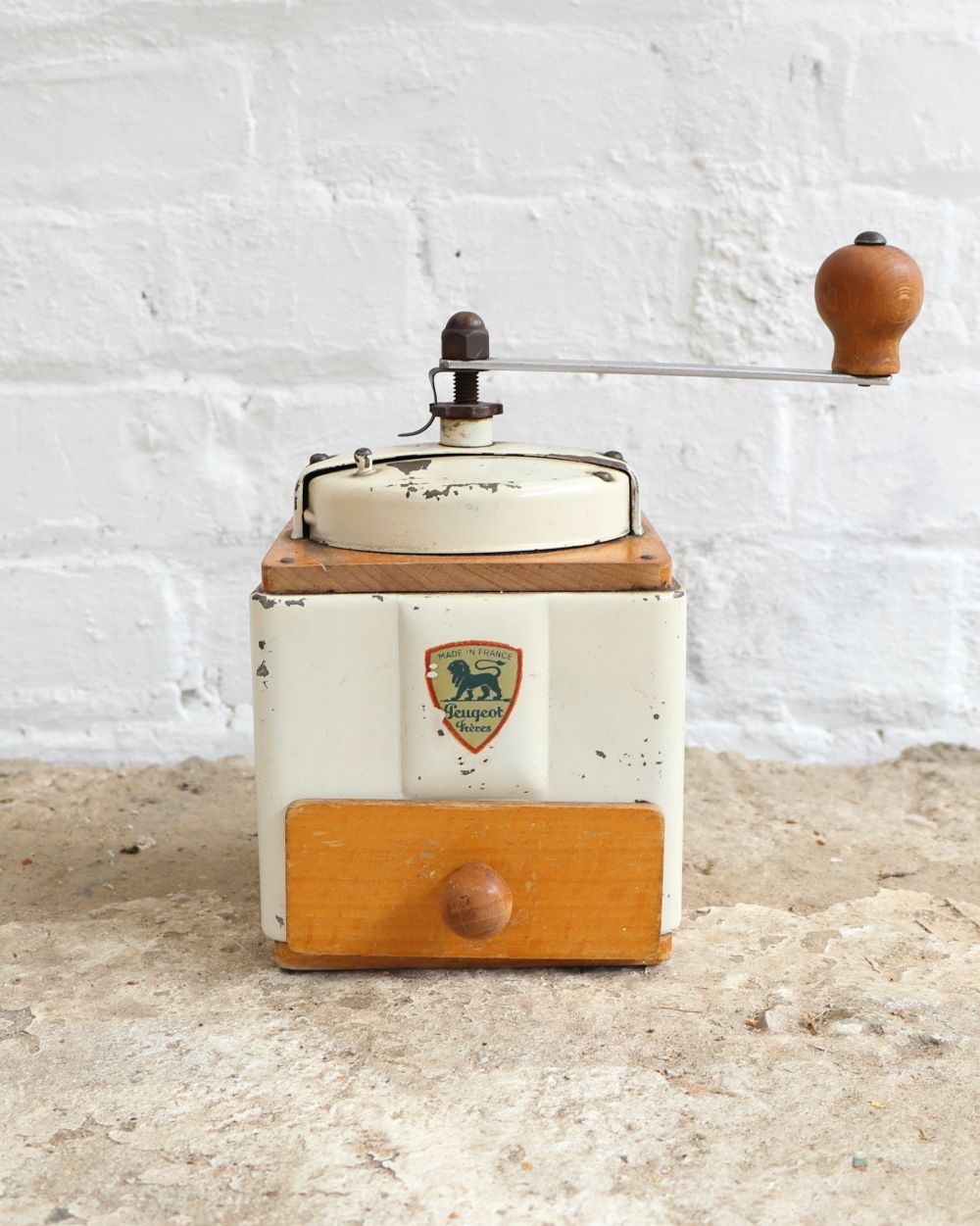 Mid Century Peugeot Frères Coffee Grinder photo vintage