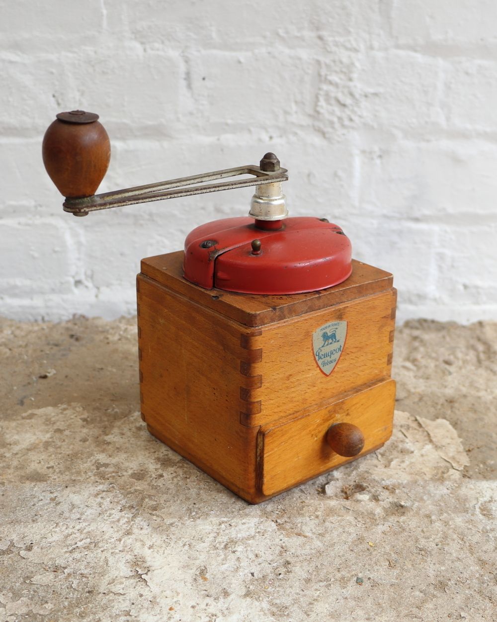 75.0 Mid Century Peugeot Frères Coffee Grinder photo