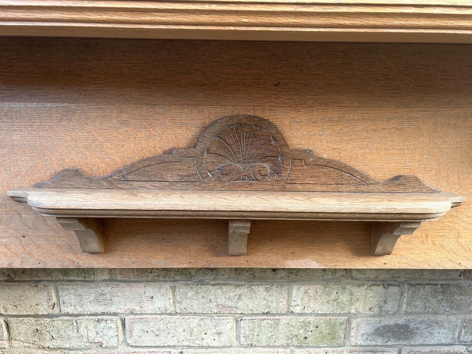 Edwardian Oak Fireplace Surround photo for sale