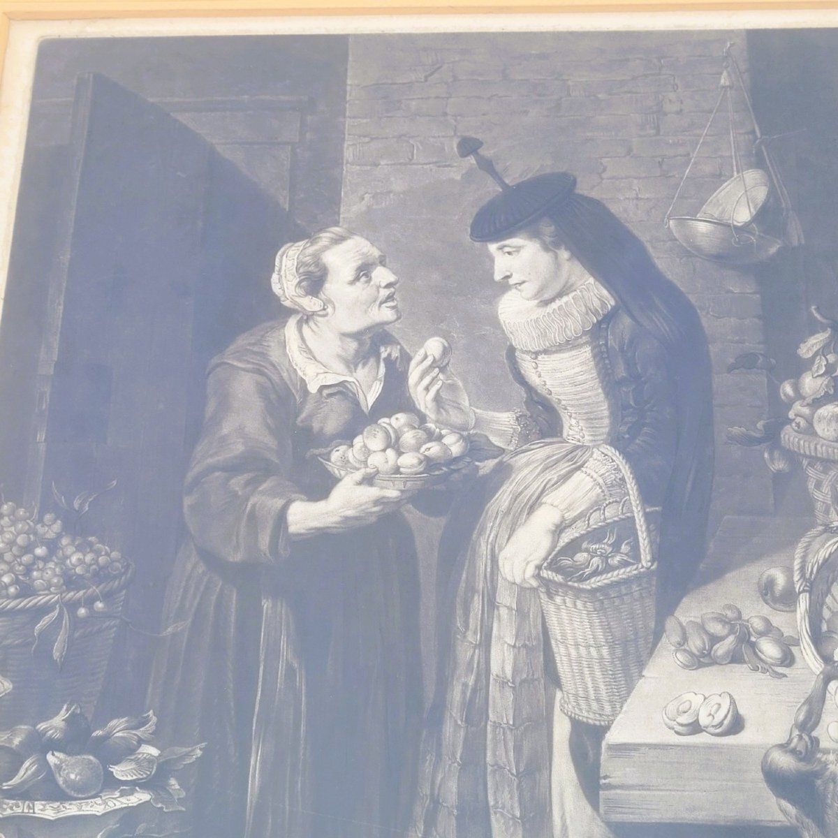 After F Snyders, Suite Of 5 Engravings On The "Markets" photo buy