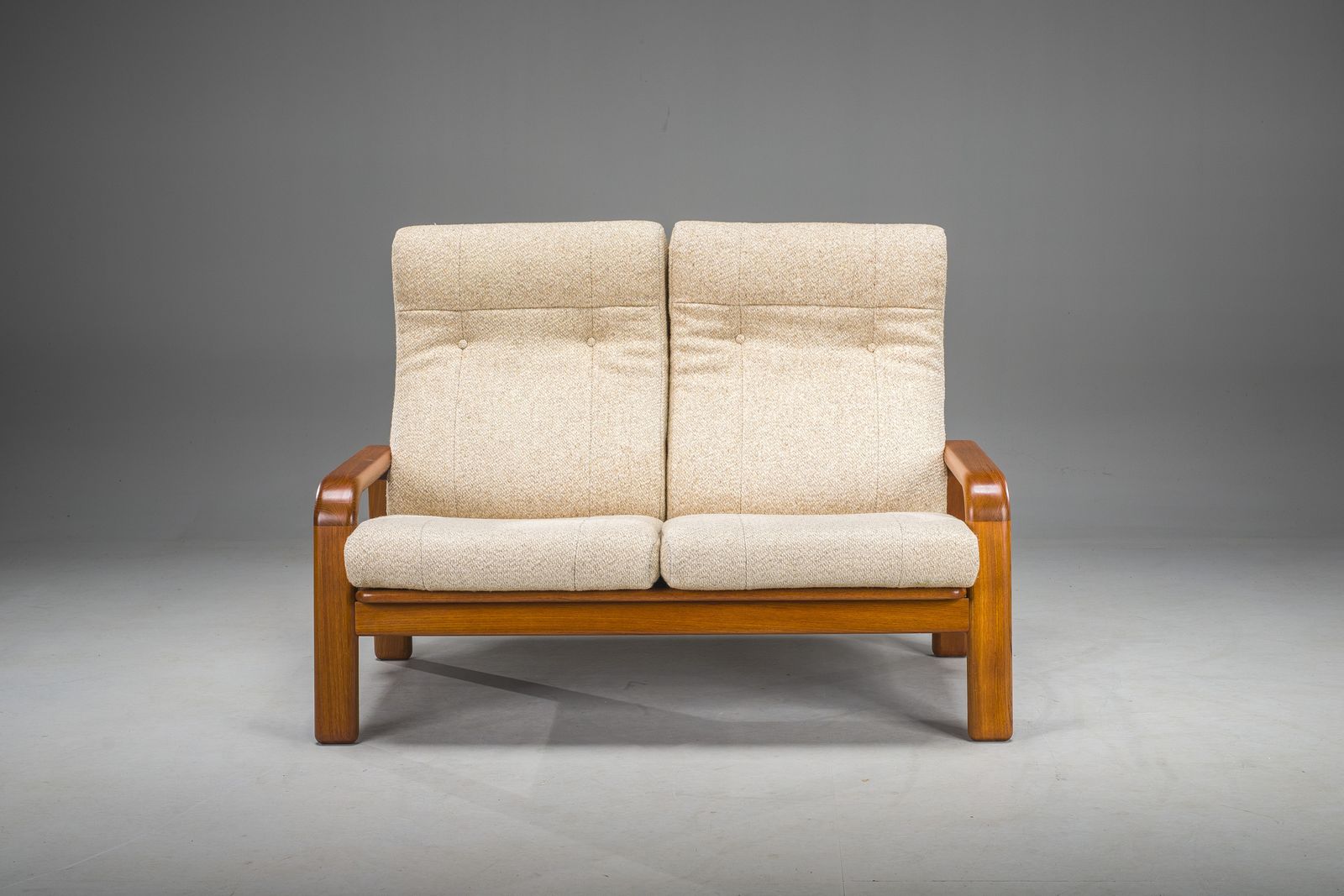 Mid Century Modern Danish Two Seater Teak Sofa, 1960s photo Furniture