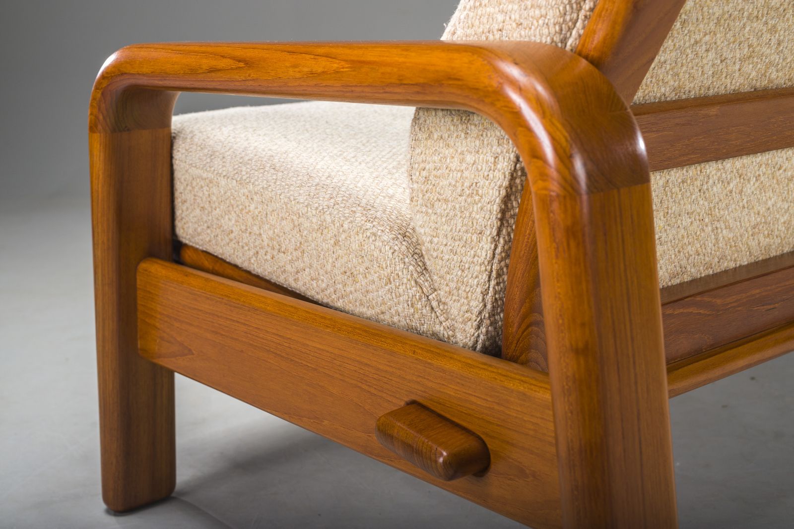 photo for sale Mid Century Modern Danish Two Seater Teak Sofa, 1960s