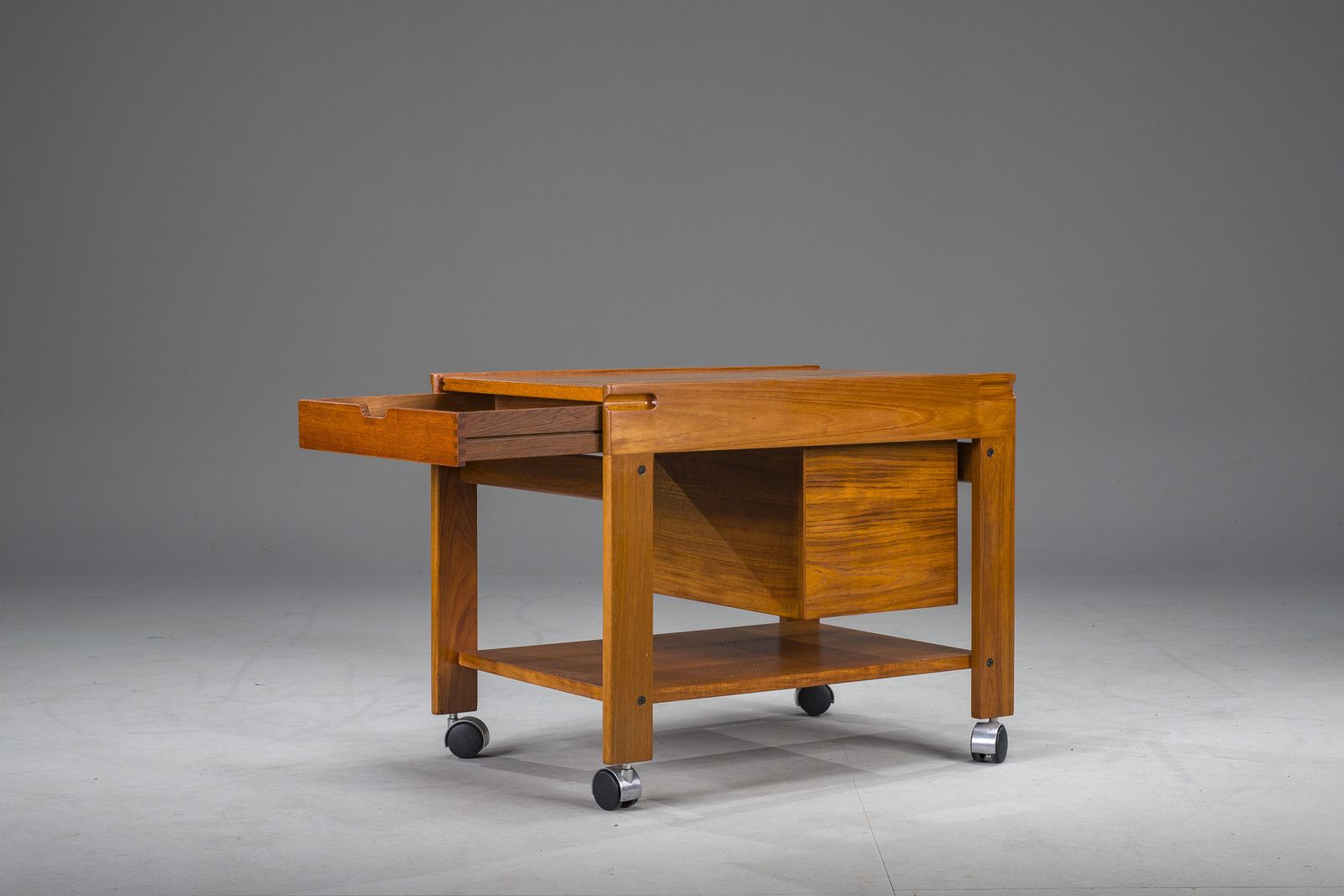 Furniture Mid Century Modern Danish Teak Bar Model 703 By Cart Aksel Kjersgaard, 1960s photo