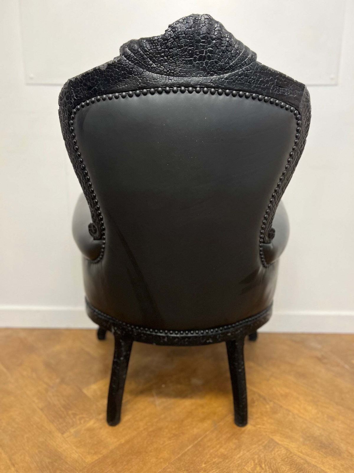 A Pair Of Vintage Smoke Armchairs By Maarten Baas Designed For Moooi & Matching Pig Side Table photo Furniture
