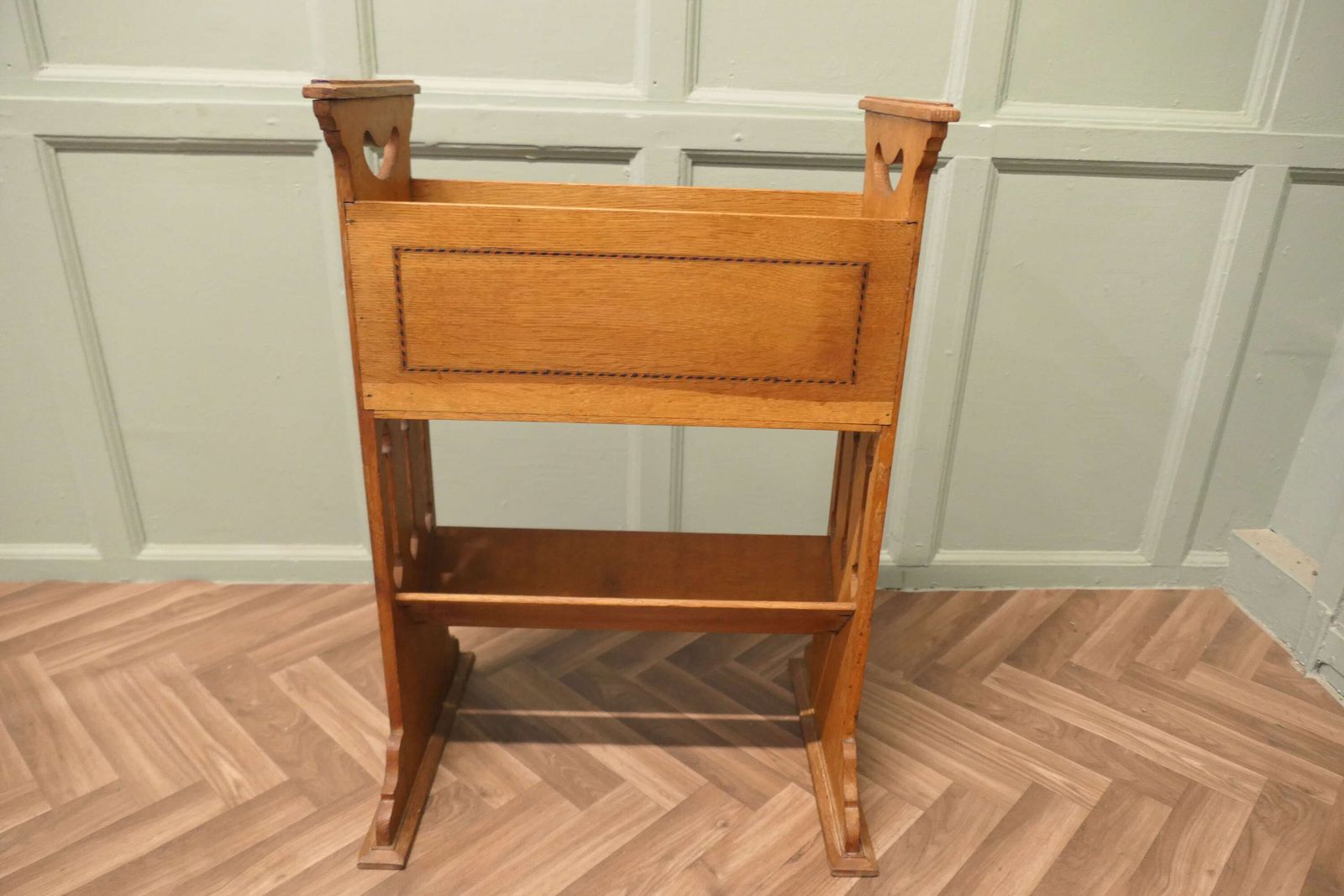 Arts And Crafts 2 Tier Golden Oak Bookcase photo furniture