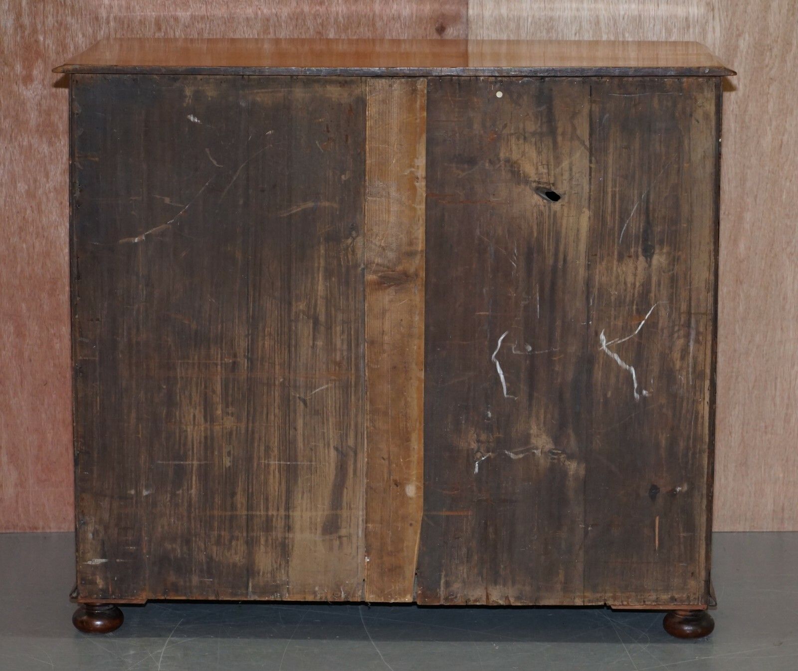 photo for sale Lovely Antique Victorian Walnut Military Campaign Officers Chest Of Drawers