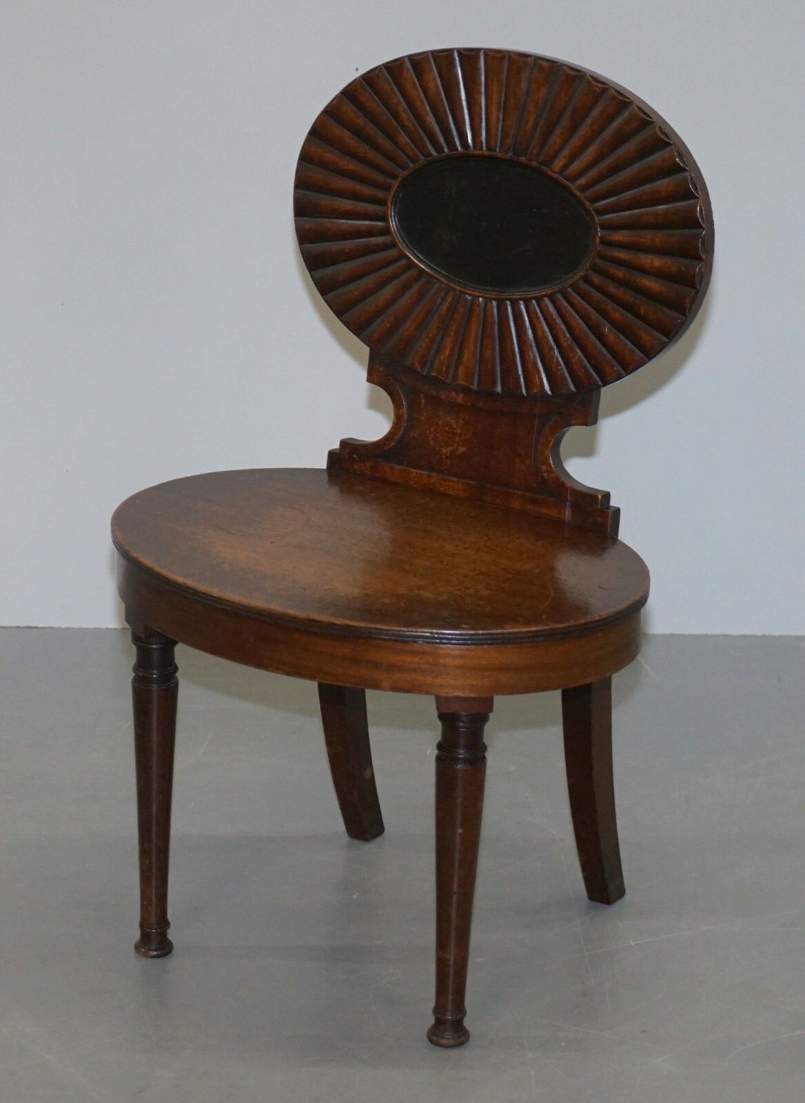 Fine Circa 1780 Georgian Shell Back Hall Chair Gillows Of Lancaster Attributed photo for sale