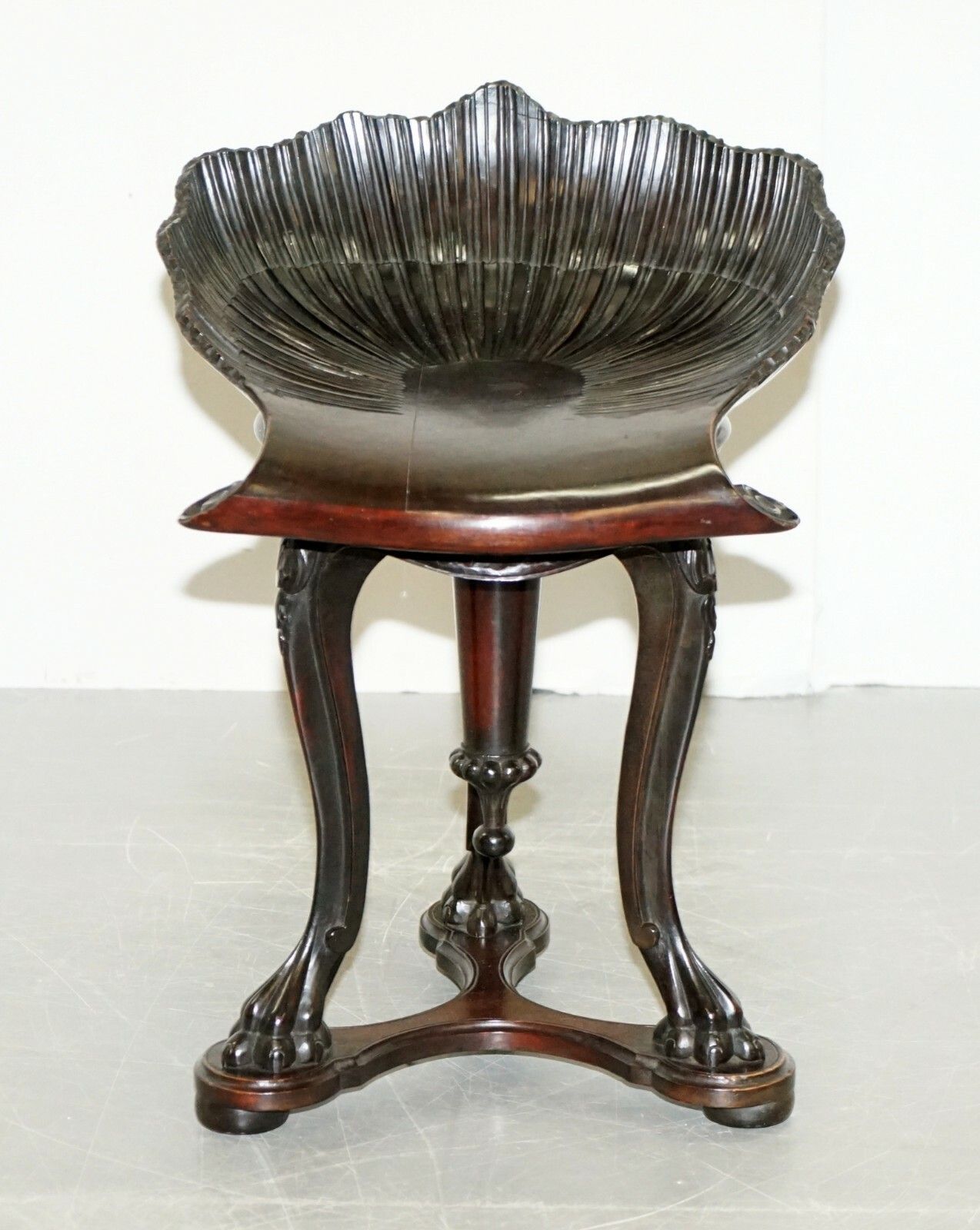 Very Rare 19th Century 1880 Italian Venetian Grotto Fantasy Stool Height Adjust photo furniture