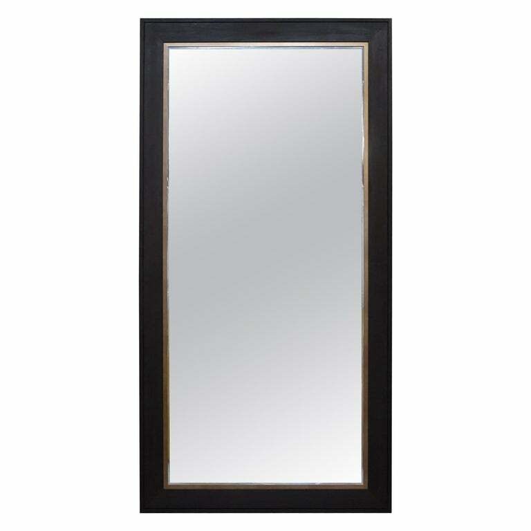 Lovely Huge 240 X 122cm Hardwood Full Length Mirror Gold Plated Chrome Detailing