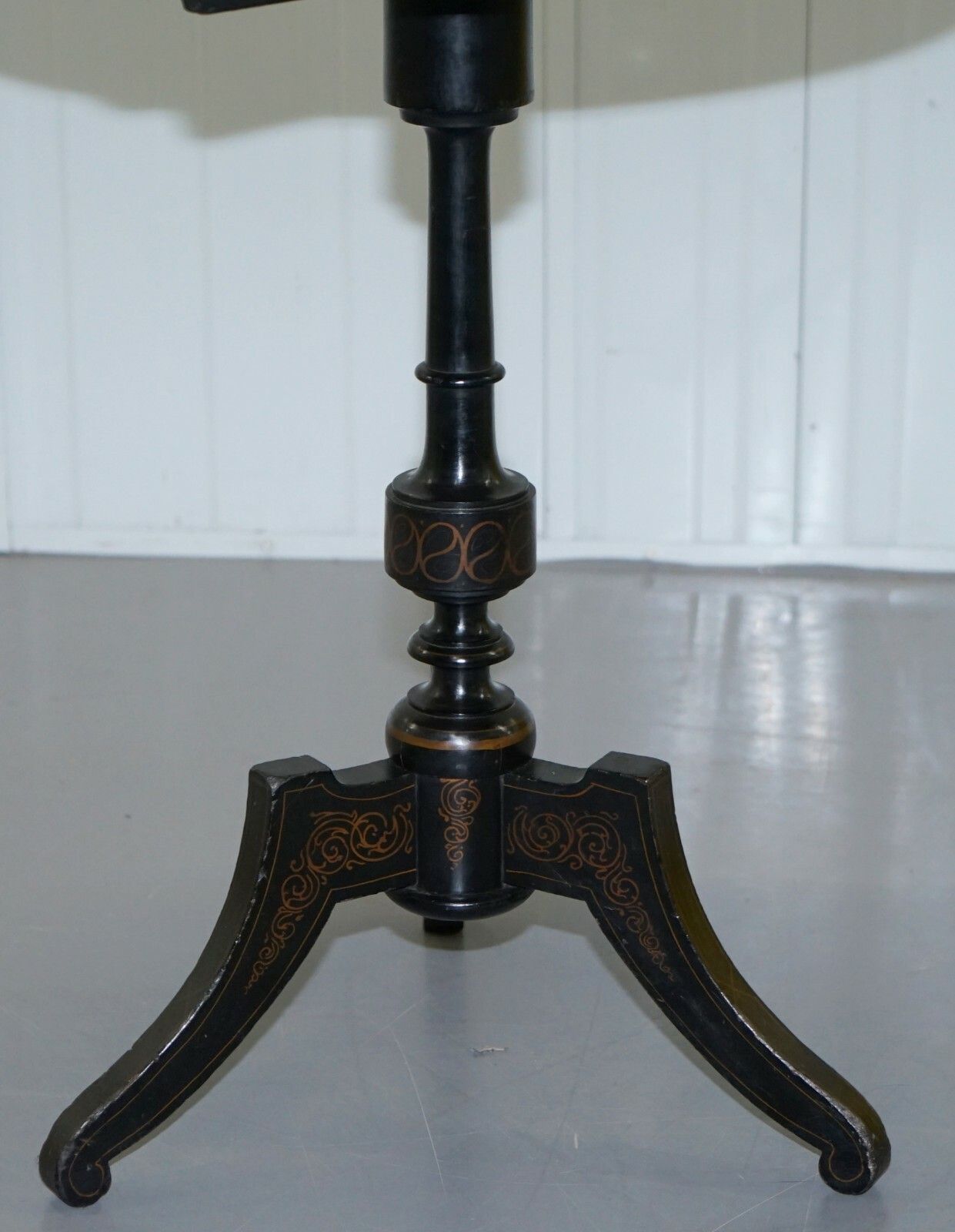 Furniture Rare 19th Century Pont Du Gard Aqueduct Grand Tour Mother Of Pearl Tripod Table photo