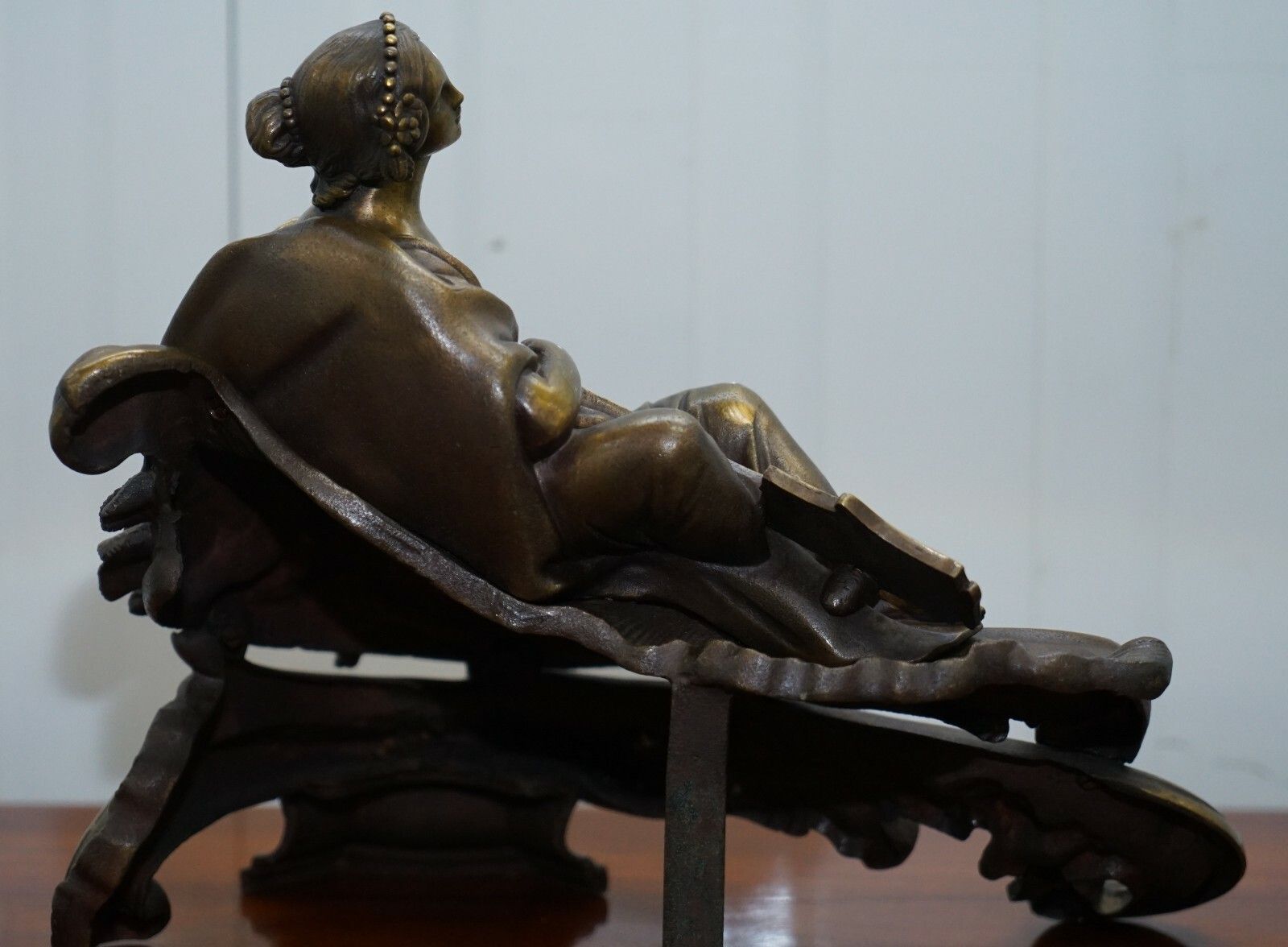 2500.0 Stunning Pair Of Early Louis XVI French Bronze Chenets After Bouhon Fres Paris photo
