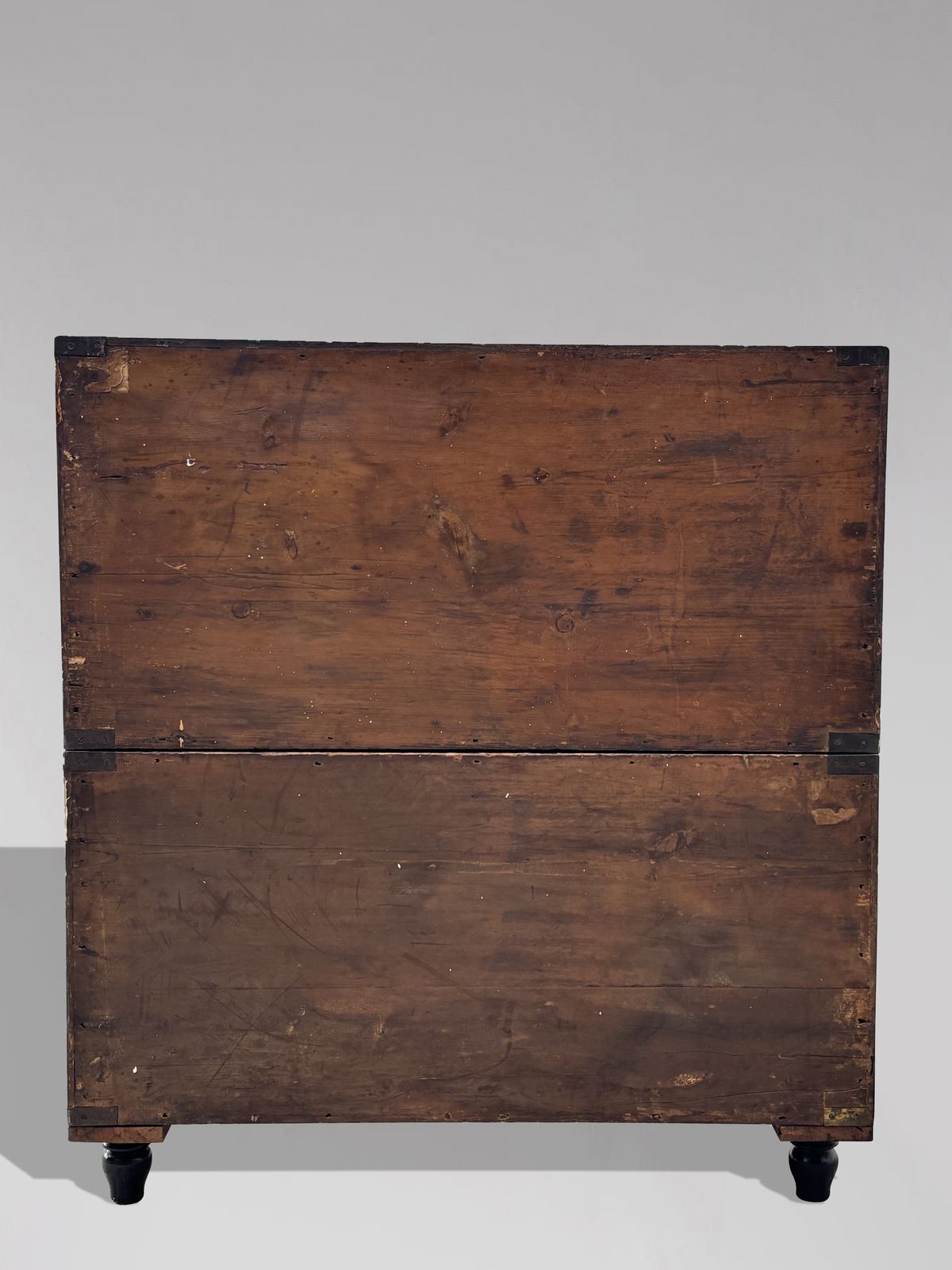 19th Century Oak Military Campaign Chest Of Drawers, C1840 photo vintage