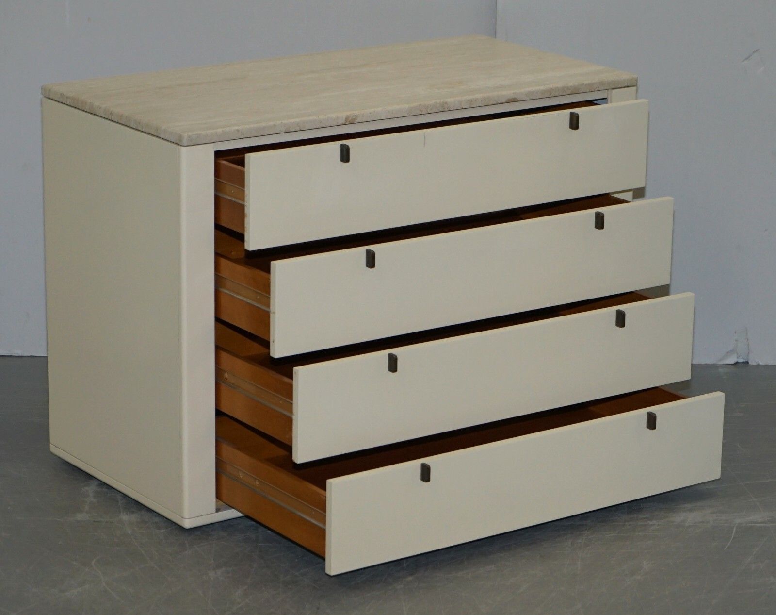 Interlubke Made In Germany Marble Topped Chest Of & Pair Of Bedside Drawers photo buy