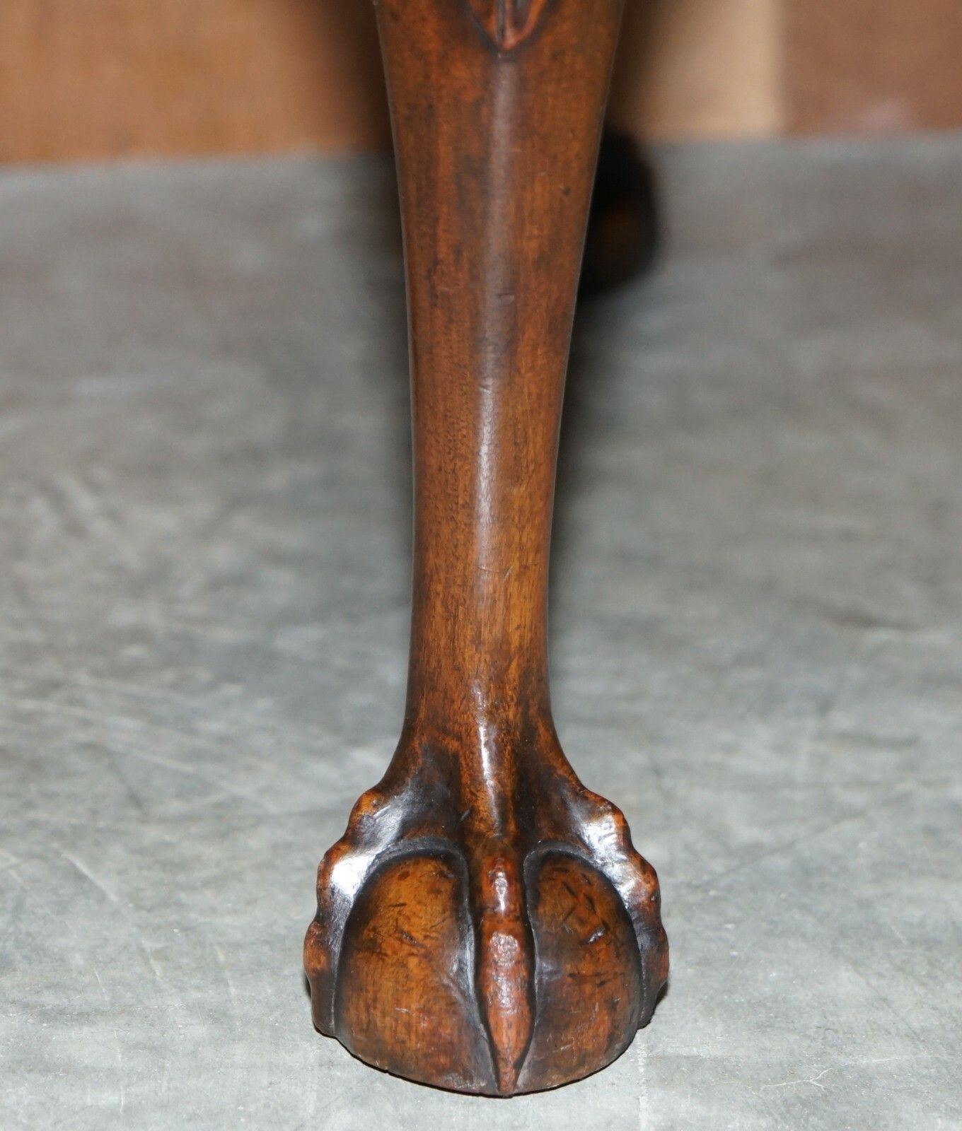 1 Of 2 18th Century Circa 1780 Georgian Claw & Ball Carved Walnut Stools photo 2450.0