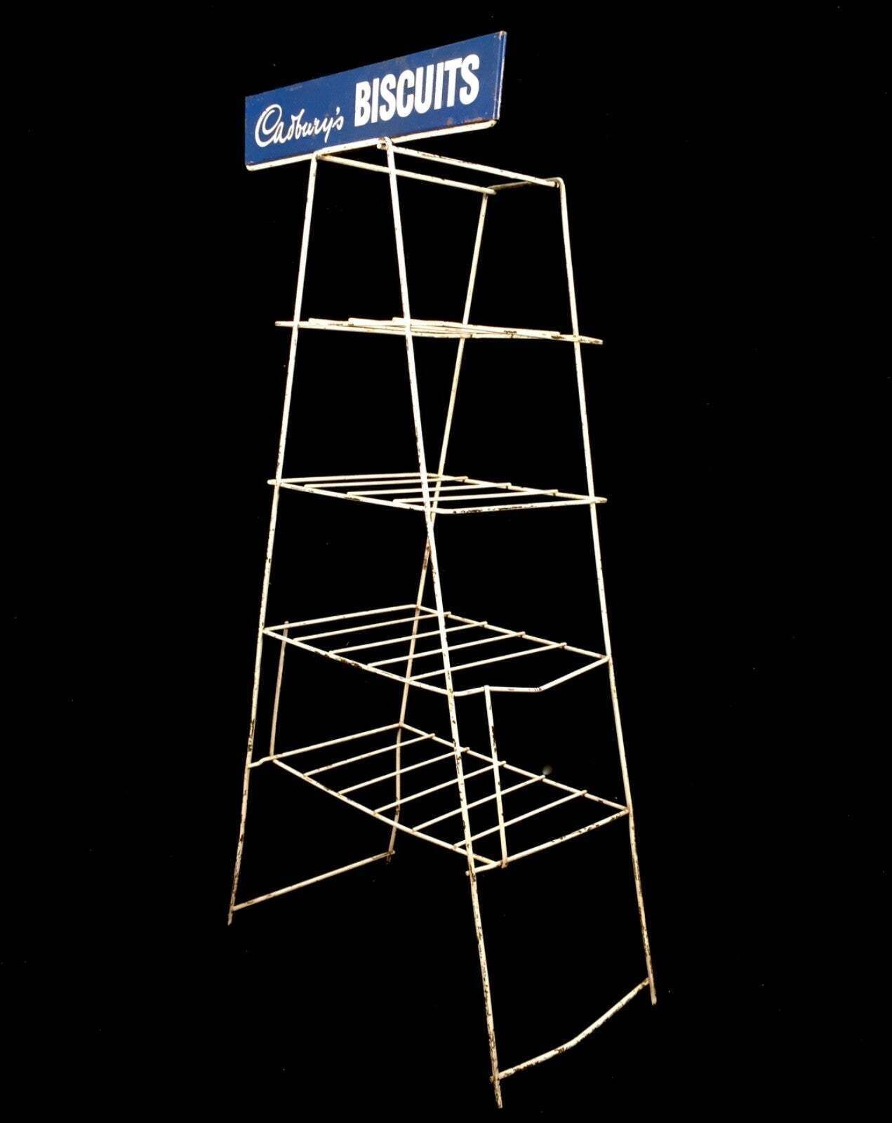 Antique Advertising Cadbury's Biscuit Shop Display Stand Chocolate Rack C.1930 photo 219.0