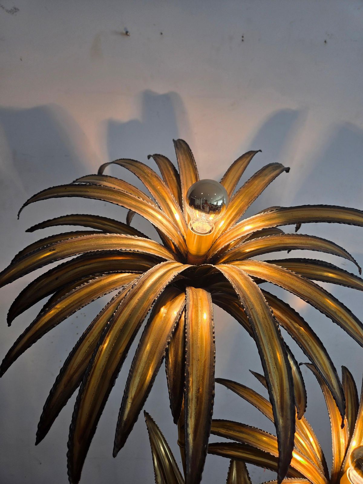 "Maison Jansen" Brass Floorlamp Made In France 197ps photo for sale