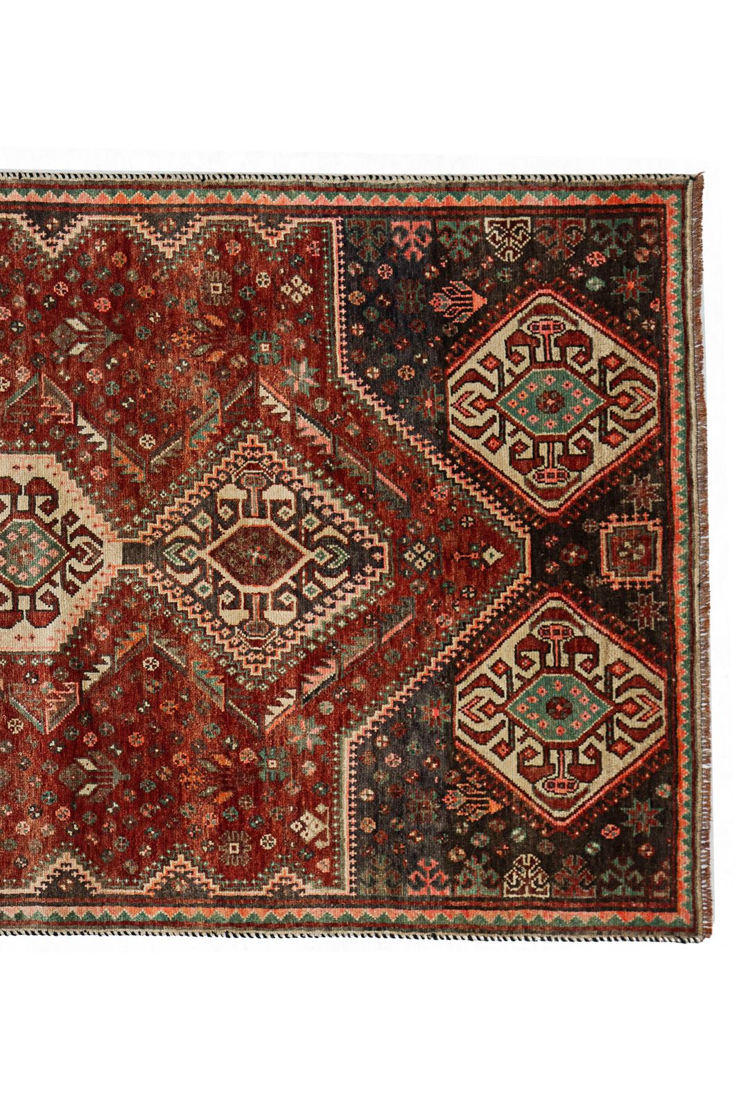 Vintage Qashqai Rug 215x125cm, 1980s photo for sale